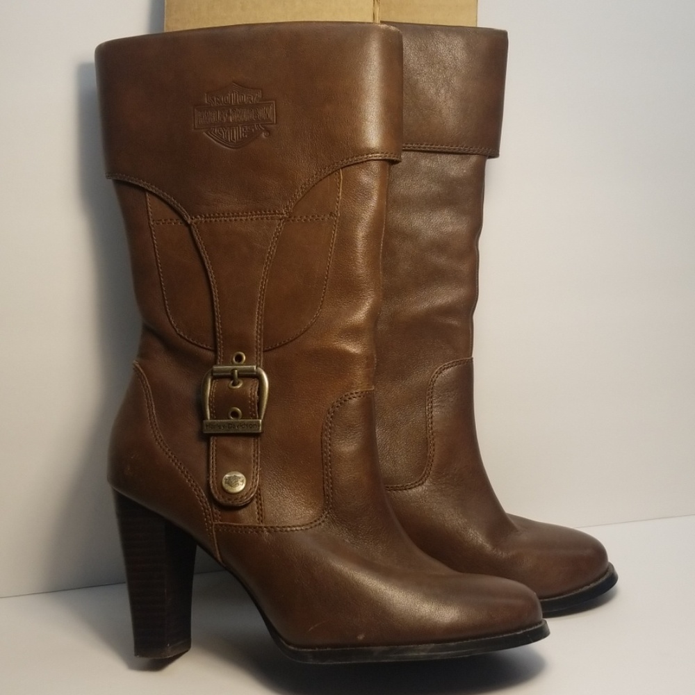 Harley-Davidson Brown Leather Boots